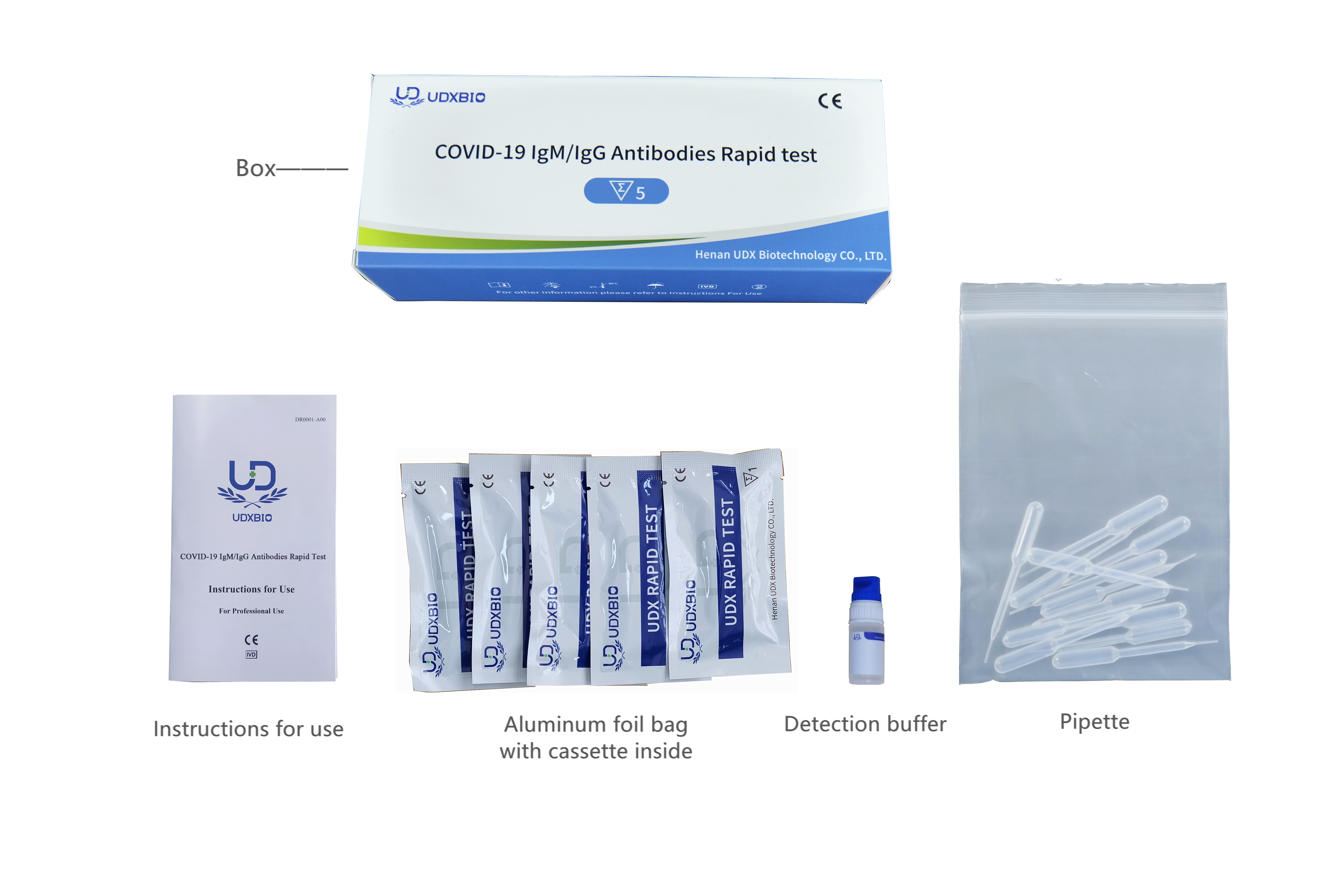 COVID-19 IgM/IgG Antikorları Hızlı Test Kiti (Kolloidal Altın)